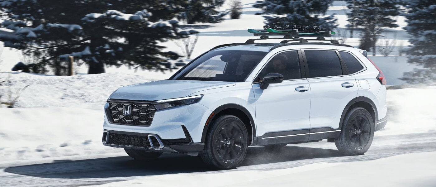 2026 Honda CR-V driving in the snow