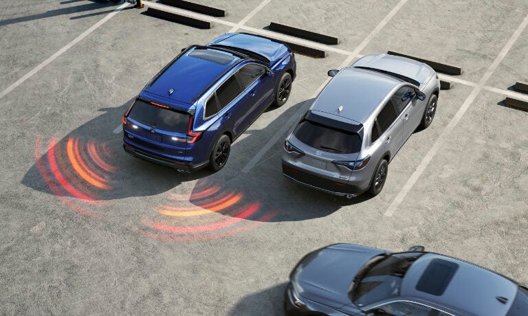 2026 Honda CR-V backing out with safety sensors