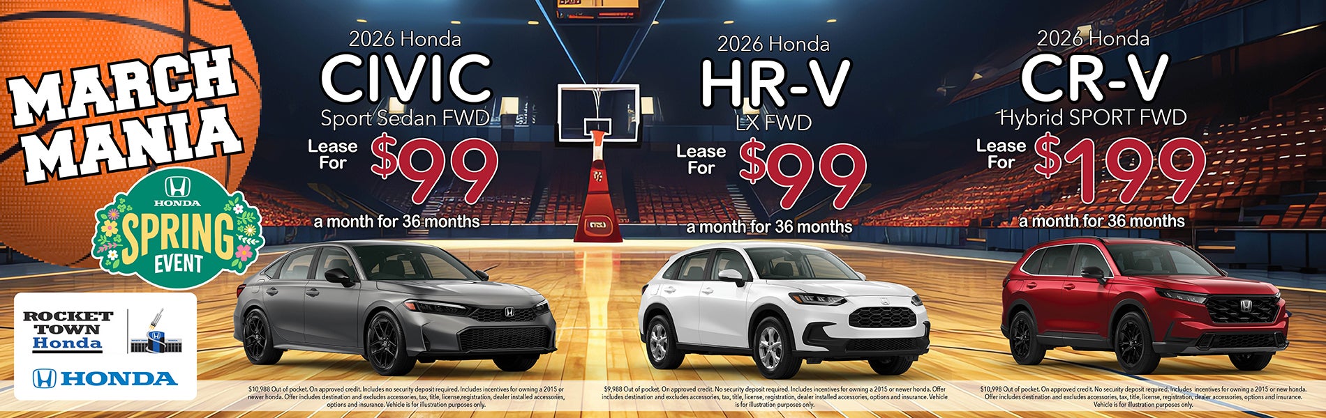 2026 Honda Civic Hrv CR-V 