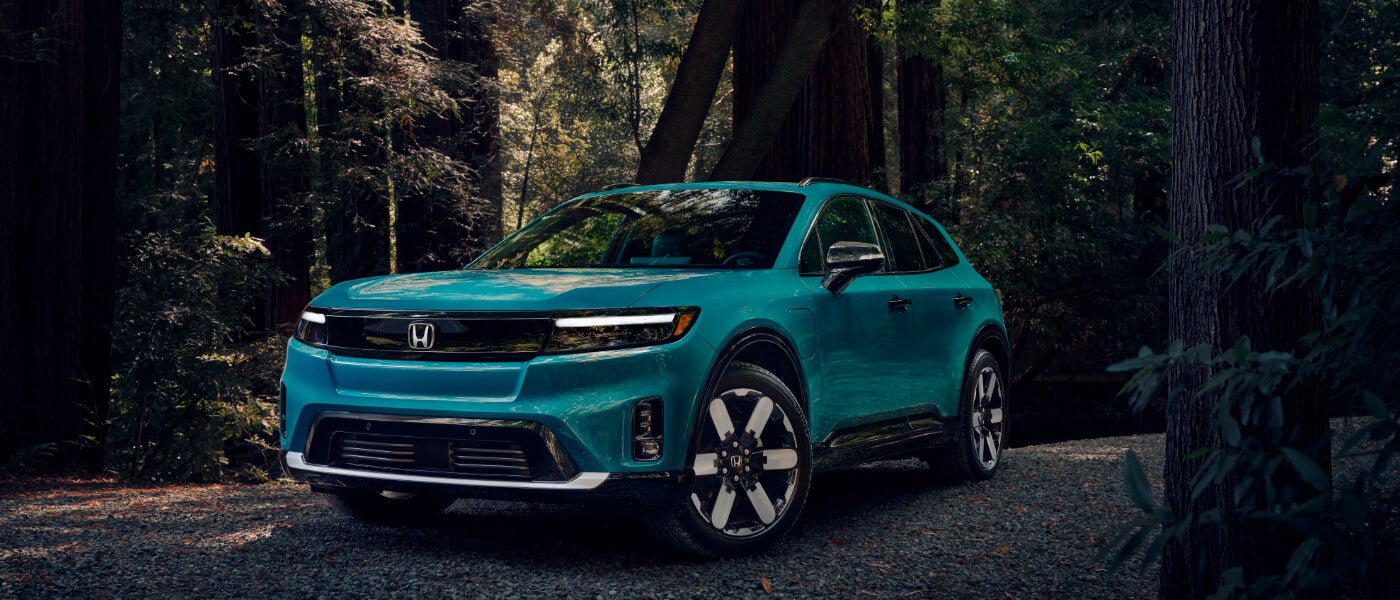 2025 Honda Prologue parked in a forest